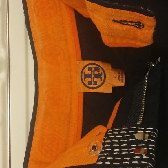 Tory Burch women's navy pants - Picture 3 of 4